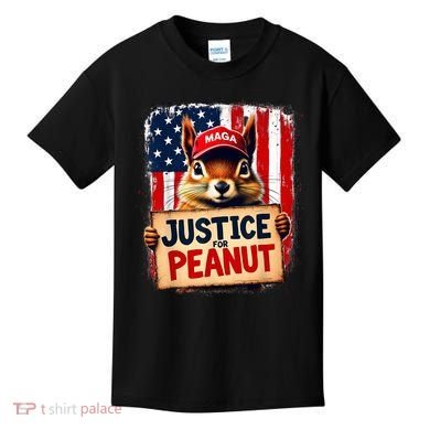 Justice For Peanut The Squirrel Peanut Squirrel Maga Kids T-Shirt
