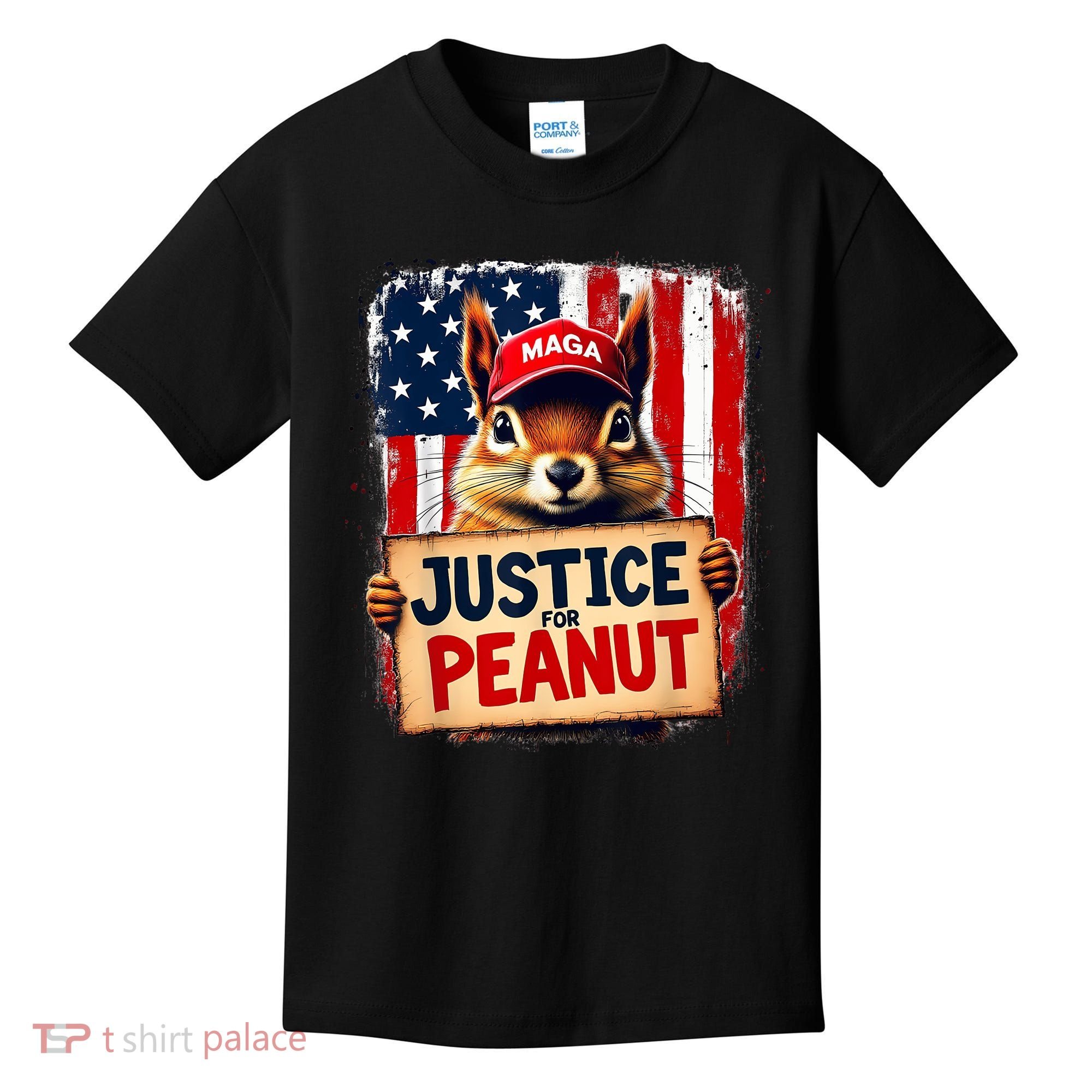 Justice For Peanut The Squirrel Peanut Squirrel Maga Kids T-Shirt