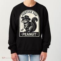 Justice For Peanut The Squirrel Peanut Squirrel Wanted Women's Sweatshirt thumb 0