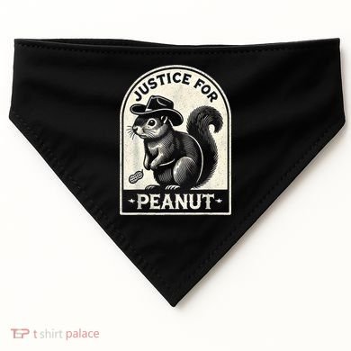 Justice For Peanut The Squirrel Peanut Squirrel Wanted USA-Made Doggie Bandana
