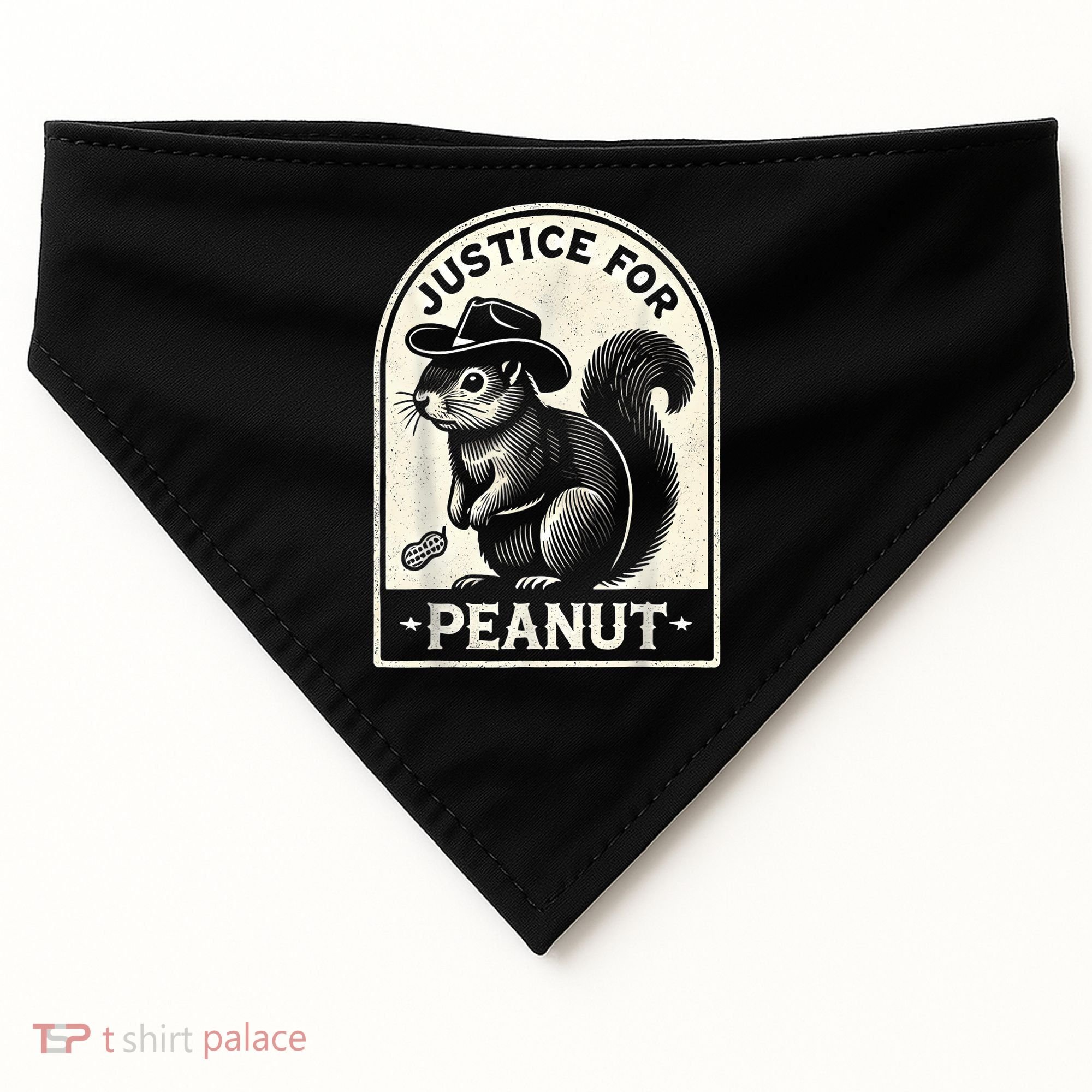 Justice For Peanut The Squirrel Peanut Squirrel Wanted USA-Made Doggie Bandana