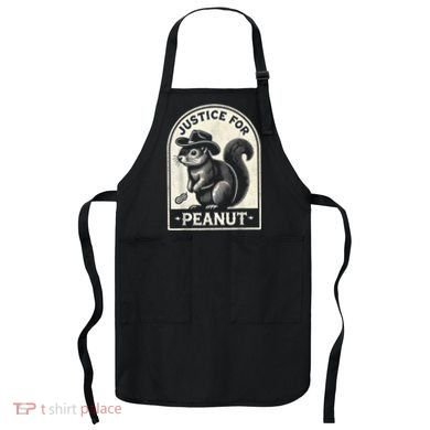 Justice For Peanut The Squirrel Peanut Squirrel Wanted Apron