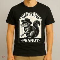 Justice For Peanut The Squirrel Peanut Squirrel Wanted T-Shirt thumb 3