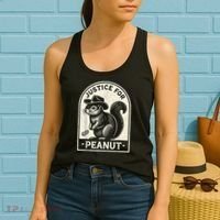 Justice For Peanut The Squirrel Peanut Squirrel Wanted Women's Tank Top thumb 2
