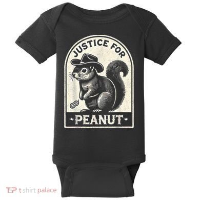 Justice For Peanut The Squirrel Peanut Squirrel Wanted Baby Bodysuit