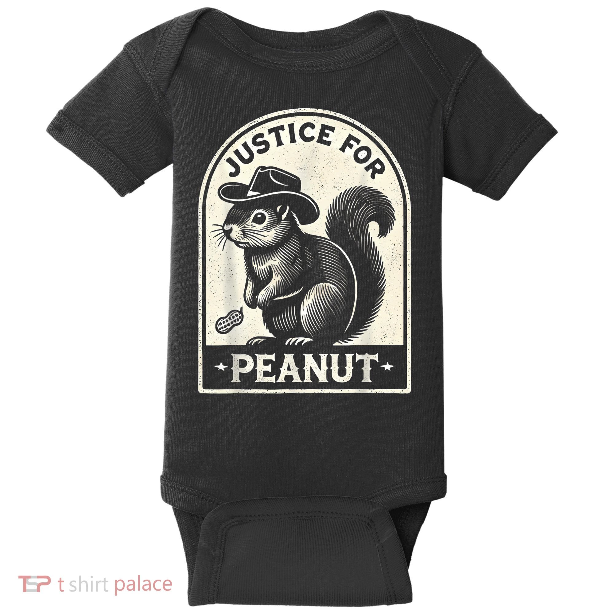 Justice For Peanut The Squirrel Peanut Squirrel Wanted Baby Bodysuit