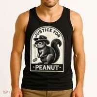 Justice For Peanut The Squirrel Peanut Squirrel Wanted Tank Top thumb 3