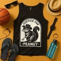 Justice For Peanut The Squirrel Peanut Squirrel Wanted Tank Top thumb 4