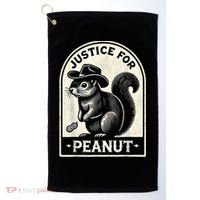 Justice For Peanut The Squirrel Peanut Squirrel Wanted Golf Towel thumb 0