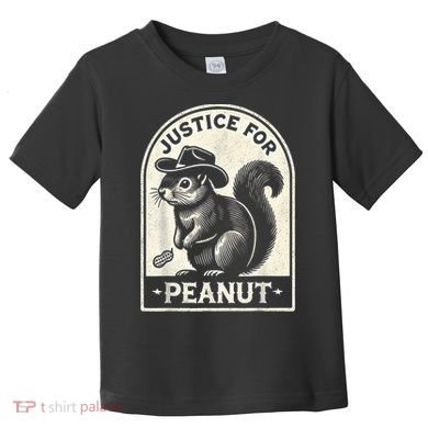 Justice For Peanut The Squirrel Peanut Squirrel Wanted Toddler T-Shirt