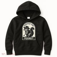 Justice For Peanut The Squirrel Peanut Squirrel Wanted Kids Hoodie thumb 0