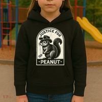 Justice For Peanut The Squirrel Peanut Squirrel Wanted Kids Hoodie thumb 3