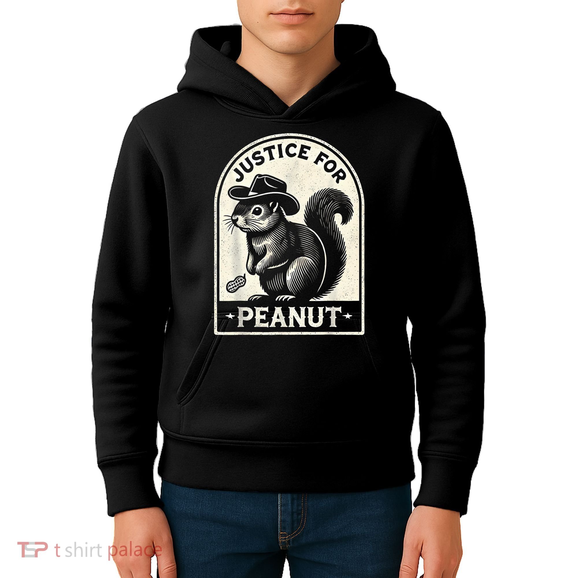 Justice For Peanut The Squirrel Peanut Squirrel Wanted Kids Hoodie