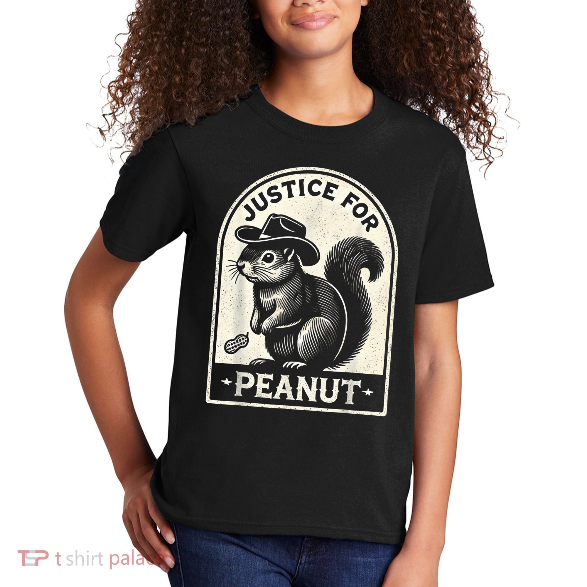 Justice For Peanut The Squirrel Peanut Squirrel Wanted Kids T-Shirt
