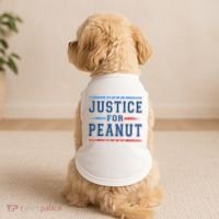 Justice For Peanut The Squirrel Peanut Squirrel Doggie Tank thumb 2