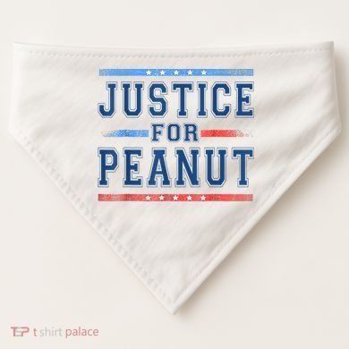 Justice For Peanut The Squirrel Peanut Squirrel USA-Made Doggie Bandana
