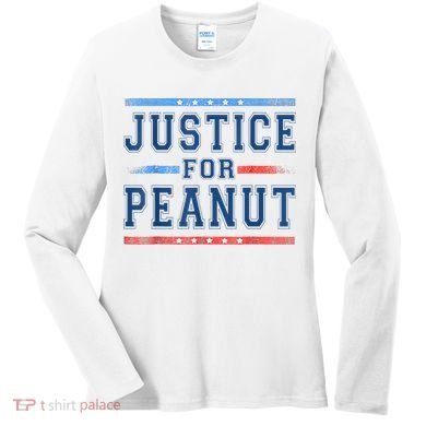 Justice For Peanut The Squirrel Peanut Squirrel Women's Long Sleeve Shirt