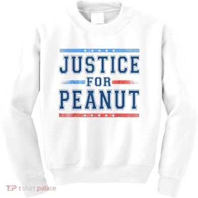 Justice For Peanut The Squirrel Peanut Squirrel Kids Sweatshirt