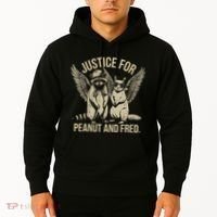 Justice For Peanut And Fred Peanut Squirrel Fred Raccoon Hoodie thumb 2
