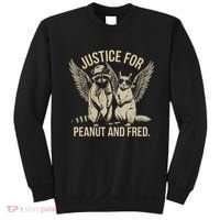 Justice For Peanut And Fred Peanut Squirrel Fred Raccoon Sweatshirt thumb 0