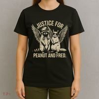 Justice For Peanut And Fred Peanut Squirrel Fred Raccoon T-Shirt thumb 4