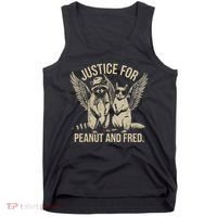 Justice For Peanut And Fred Peanut Squirrel Fred Raccoon Tank Top thumb 0