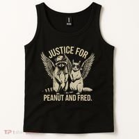 Justice For Peanut And Fred Peanut Squirrel Fred Raccoon Tank Top thumb 2
