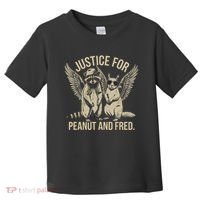 Justice For Peanut And Fred Peanut Squirrel Fred Raccoon Toddler T-Shirt thumb 0