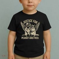 Justice For Peanut And Fred Peanut Squirrel Fred Raccoon Toddler T-Shirt thumb 2