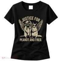 Justice For Peanut And Fred Peanut Squirrel Fred Raccoon Women's T-Shirt thumb 0