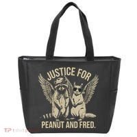 Justice For Peanut And Fred Peanut Squirrel Fred Raccoon Tote Bag thumb 0
