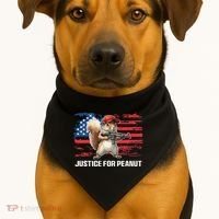 Justice For Peanut The Squirrel Peanut Squirrel Pnut USA-Made Doggie Bandana thumb 1