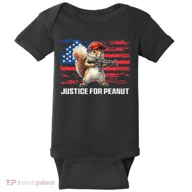 Justice For Peanut The Squirrel Peanut Squirrel Pnut Baby Bodysuit
