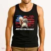 Justice For Peanut The Squirrel Peanut Squirrel Pnut Tank Top thumb 3