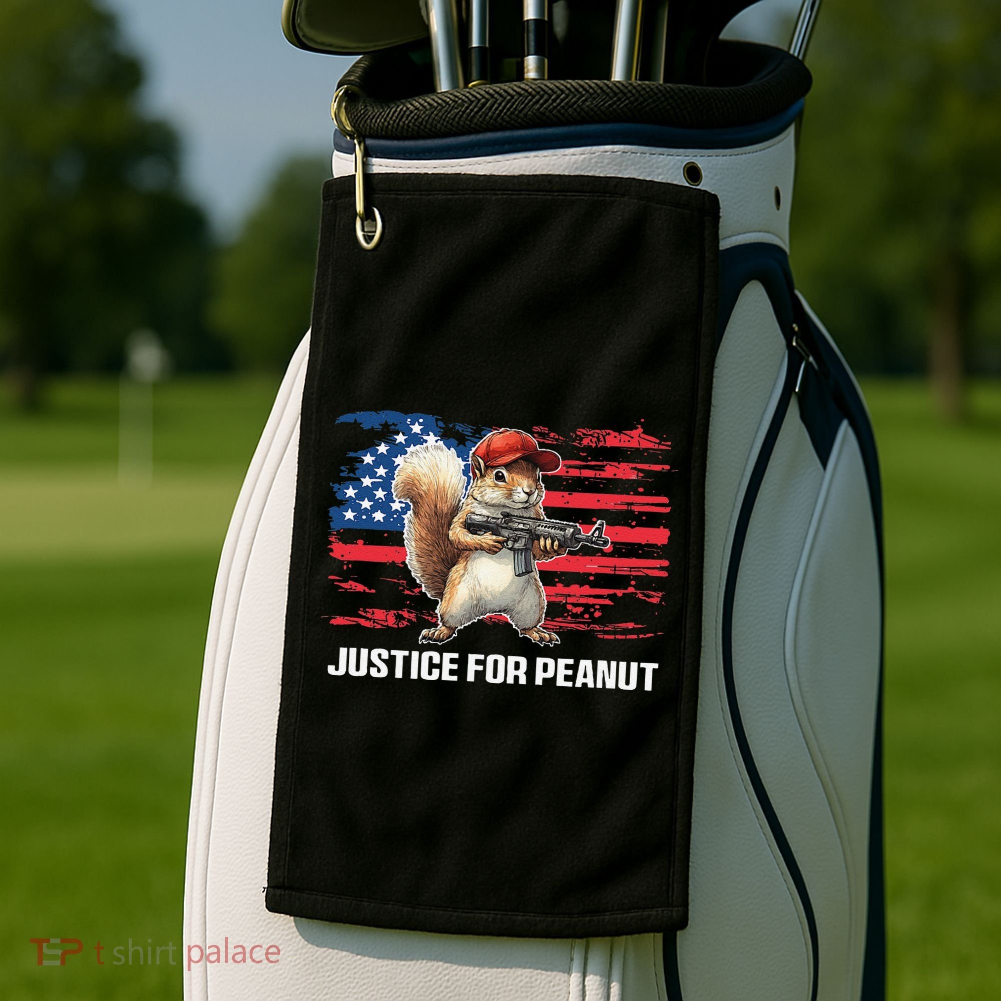 Justice For Peanut The Squirrel Peanut Squirrel Pnut Golf Towel