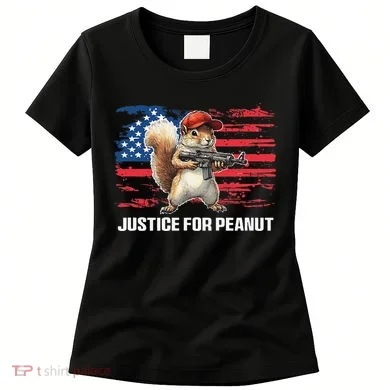 Justice For Peanut The Squirrel Peanut Squirrel Pnut Women's T-Shirt