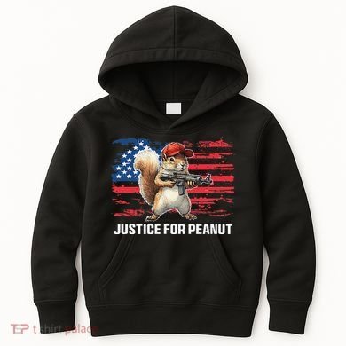 Justice For Peanut The Squirrel Peanut Squirrel Pnut Kids Hoodie