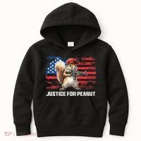 Justice For Peanut The Squirrel Peanut Squirrel Pnut Kids Hoodie thumb 0