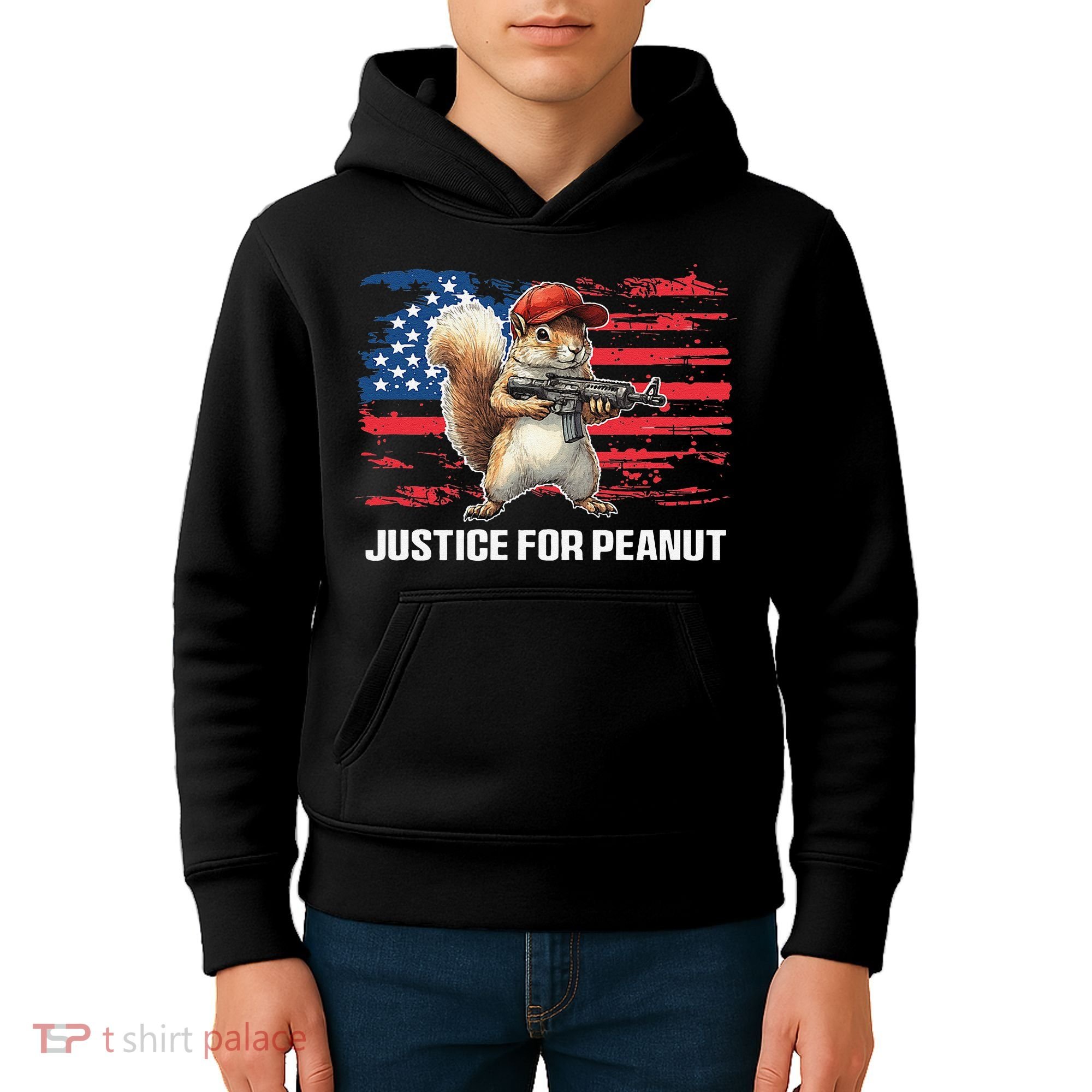 Justice For Peanut The Squirrel Peanut Squirrel Pnut Kids Hoodie