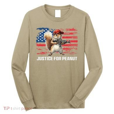 Justice For Peanut The Squirrel Peanut Squirrel Pnut Long Sleeve Shirt