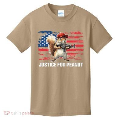 Justice For Peanut The Squirrel Peanut Squirrel Pnut Kids T-Shirt