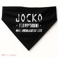 Jocko For President Make America Get After It Black USA-Made Doggie Bandana thumb 0