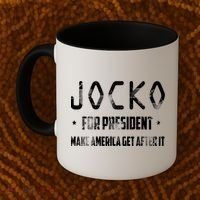 Jocko For President Make America Get After It Black Coffee Mug thumb 2