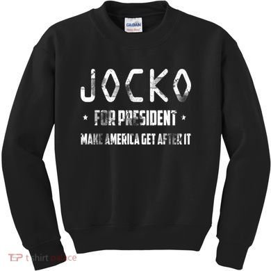 Jocko For President Make America Get After It Black Kids Sweatshirt