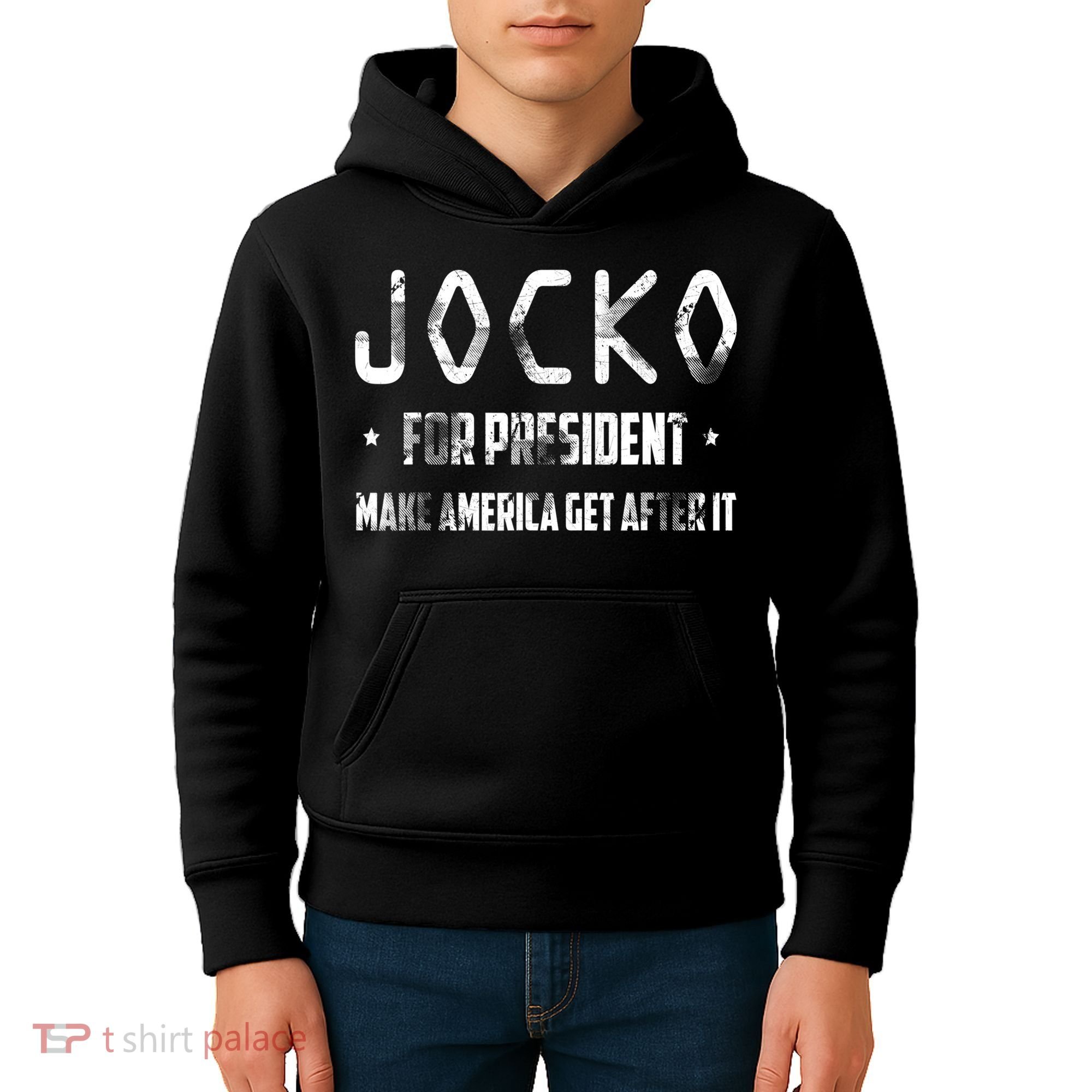 Jocko For President Make America Get After It Black Kids Hoodie