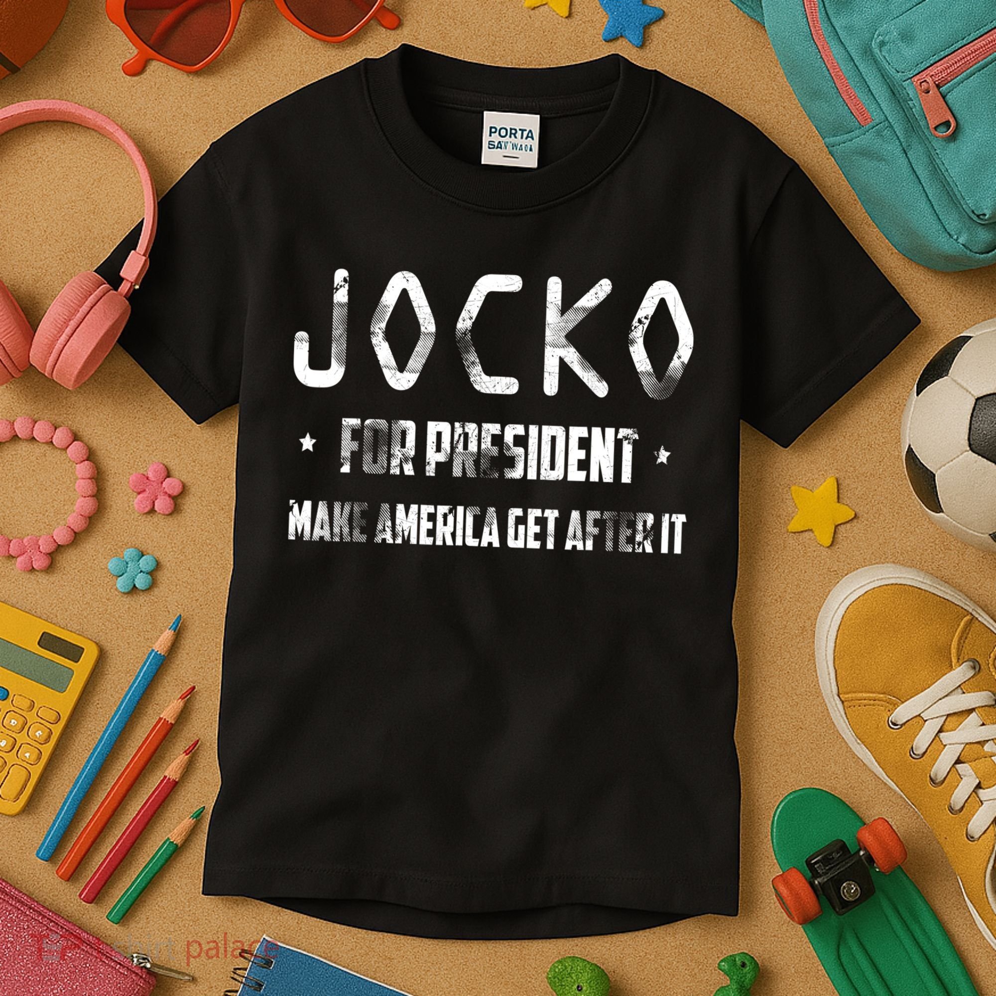 Jocko For President Make America Get After It Black Kids T-Shirt