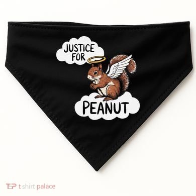 Justice For Peanut The Squirrel USA-Made Doggie Bandana