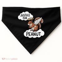 Justice For Peanut The Squirrel USA-Made Doggie Bandana thumb 0