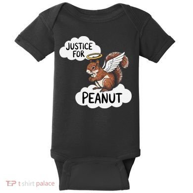 Justice For Peanut The Squirrel Baby Bodysuit