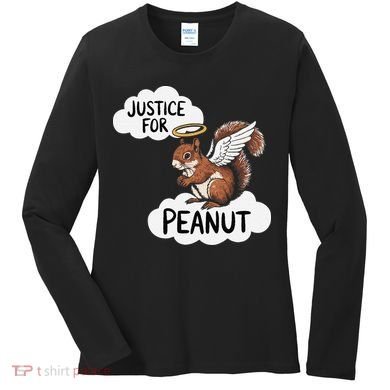 Justice For Peanut The Squirrel Women's Long Sleeve Shirt